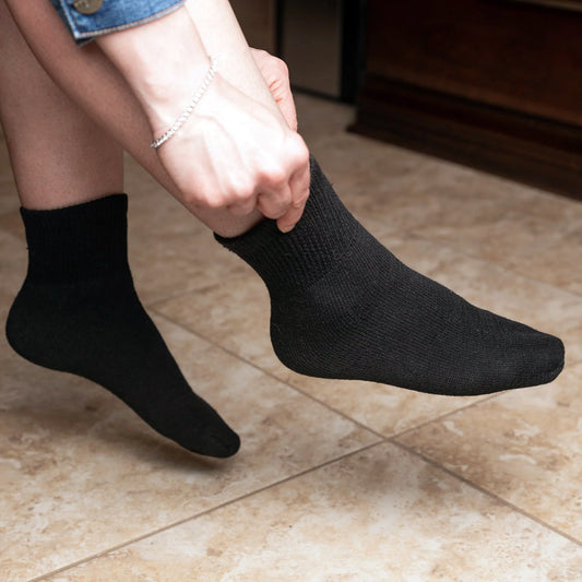 Diabetic Ankle Socks - 4 Pack