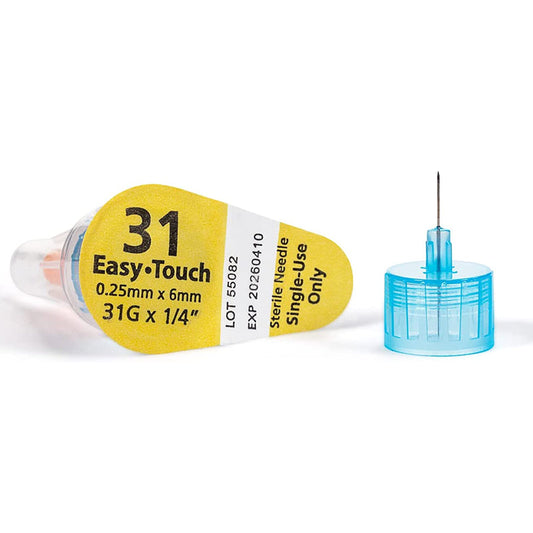 EasyTouch Pen Needles - 31G 6mm 100/bx