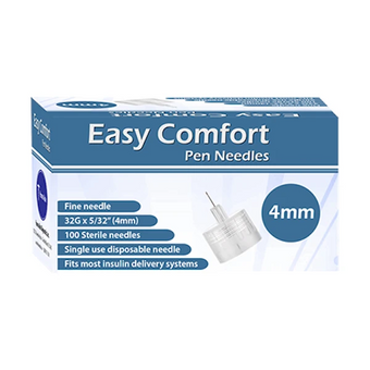 compare product Easy Comfort Insulin Pen Needles - 32G 4mm 100/BX
