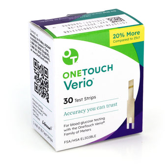 compare product OneTouch Verio Test Strips 30ct