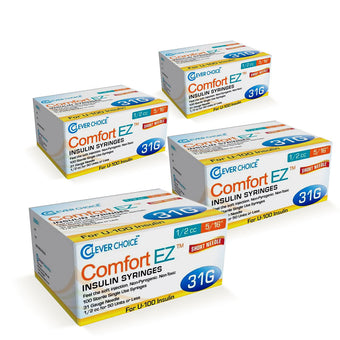 compare product Clever Choice Comfort EZ Insulin Syringes - 31G 1/2 cc 5/16