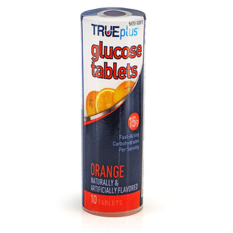 compare product TRUEplus Glucose Tablets - Orange 10 ct