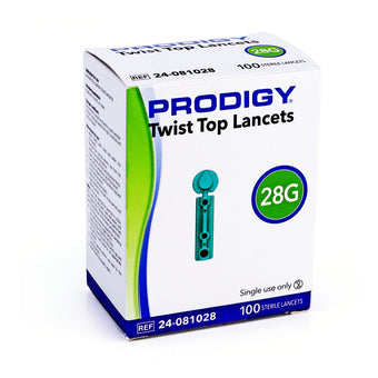 compare product Prodigy Twist Top Lancets 28G