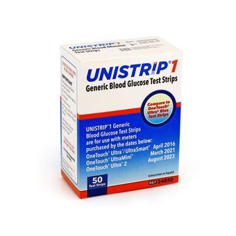 compare product UniStrip Test Strips 50ct