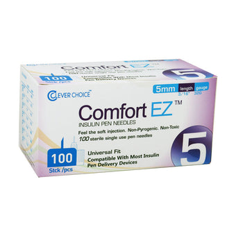 compare product Clever Choice Comfort EZ Insulin Pen Needles - 32G 5mm 100/bx