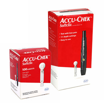 compare product Accu-Chek SoftClix Lancing Bundle (Lancing Device and 100 Lancets)