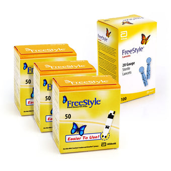 compare product FreeStyle Test Strips 150ct with 100 FREE Lancets