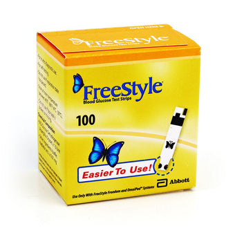 compare product FreeStyle Test Strips 100ct