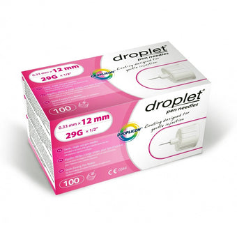 compare product Droplet Pen Needles - 29G 12mm 100/BX