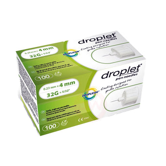 compare product Droplet Pen Needles - 32G 4mm 100/BX