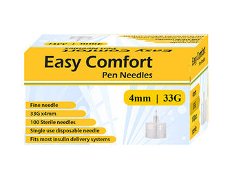 compare product Easy Comfort Insulin Pen Needles - 33G 4mm 100/BX