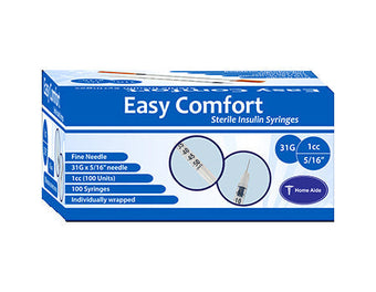 compare product Easy Comfort Insulin Syringes - 31G 1 cc 5/16