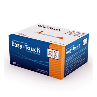 compare product EasyTouch Insulin Syringes - 27G 1cc 5/8