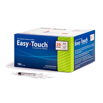 compare product EasyTouch Insulin Syringes - 29G .5cc 1/2
