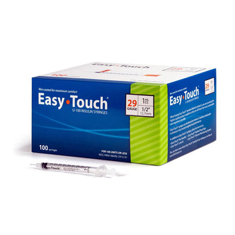 compare product EasyTouch Insulin Syringes - 29G 1cc 1/2