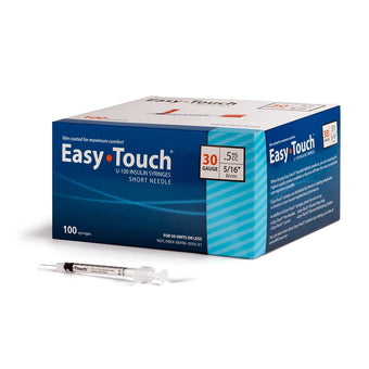 compare product EasyTouch Insulin Syringes - 30G .5cc 5/16