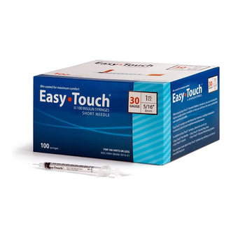 compare product EasyTouch Insulin Syringes - 30G 1cc 5/16