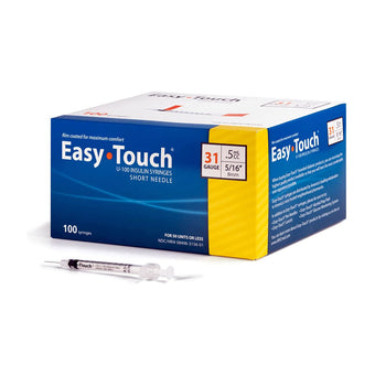 compare product EasyTouch Insulin Syringes - 31G .5cc 5/16