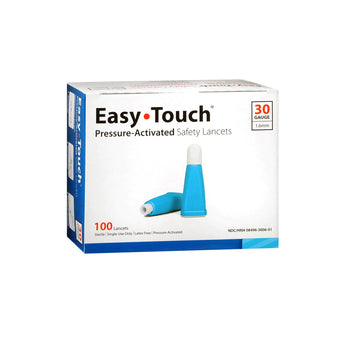compare product EasyTouch Pressure Activated Safety Lancets 30G - 100ct
