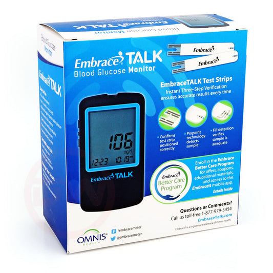Embrace Talk Blood Glucose Meter