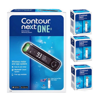 compare product Free Contour NEXT ONE Glucose Meter Kit w/Purchase of 150 Test Strips