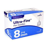 Embecta Ultra-Fine Pen Needles - 31G 8mm (5/16" x 0.25mm) 100/BX