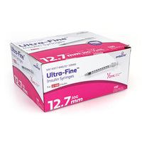 Embecta Ultra-Fine Insulin Syringes - 30G 1/2cc 12.7mm (1/2") 100/BX