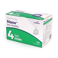 Embecta Nano Ultra-Fine Pen Needles - 32G 4mm  (5/32" x 0.23mm)  100/BX