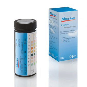 compare product Mission Urinalysis Reagent Strips 100ct