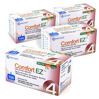 compare product Clever Choice Comfort EZ Insulin Pen Needles - 32G 4mm 100/bx - Pack of 4