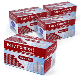 compare product Easy Comfort Insulin Pen Needles - 31G 8mm 100/BX - Pack of 4