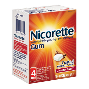 compare product Nicorette Gum - 4mg - Cinnamon Surge