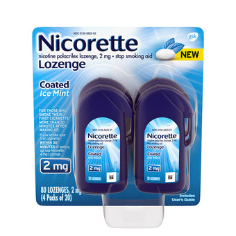 compare product Nicorette 2mg Coated Nicotine Lozenges - Ice Mint