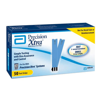 compare product Precision Xtra Glucose Test Strips