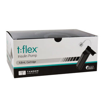 compare product Tandem t:flex 4.8mL Insulin Cartridge With t:lock - 10/Bx