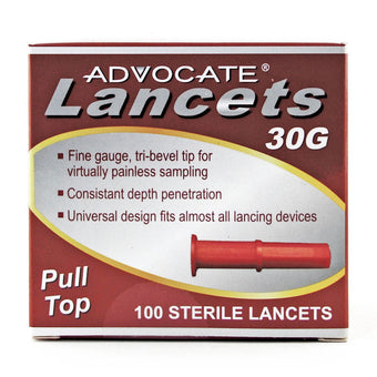 compare product Advocate Pull-Top Lancets 30G Box of 100