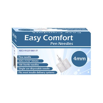 compare product Easy Comfort Insulin Pen Needles - 32G 4mm 100/BX - Pack of 4