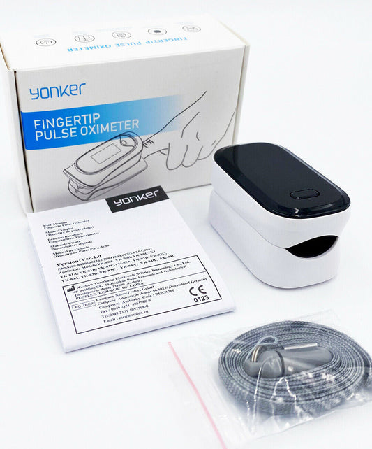 Fingertip Pulse Oximeter SpO2 & PR-Black