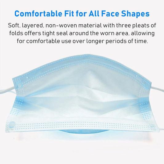 3 Ply Disposable Face Mask (100 Pack)