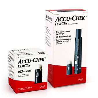 compare product Accu-Chek FastClix Lancing Bundle (Lancing Device and 100 Lancets)