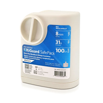 compare product UltiGuard Safe Pack Pen Needles - 8mm x 31G Short 100/BX