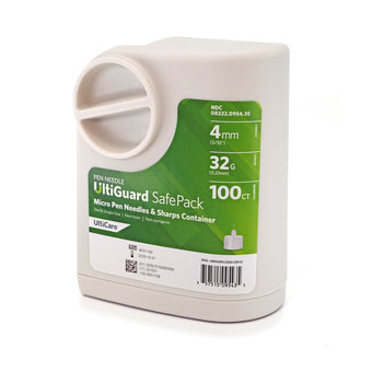 compare product UltiGuard Safe Pack Pen Needles - 4mm x 32G Micro 100/BX