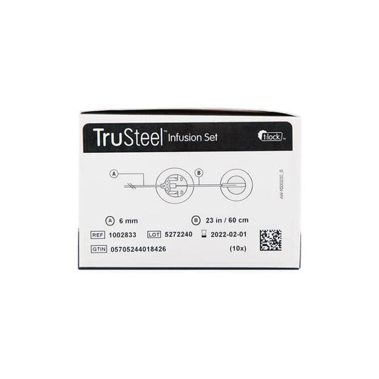 Tandem TruSteel Infusion Set, 6mm Cannula, 23" Tubing - 10/BX